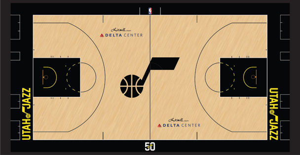 Utah jazz sale court design